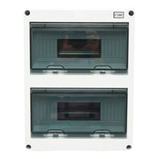 Quadro elettrico da parete, 2 file, 24 moduli, IP65, 420x295x130mm