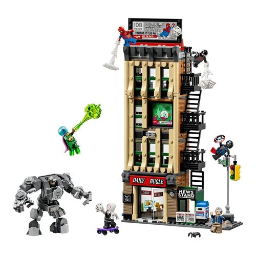 Costruzioni lego 76342 marvel super heroes spider-man vs. mysterio: il