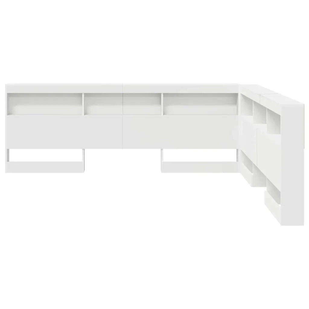 Testata contenitore Bianco 180 cm Legno multistrato 3335509