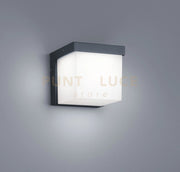 YANGTZE APPIQUE LED 4,5W  400lm, 3000K QUADRATA ANTRACITE 12X12CM IP54