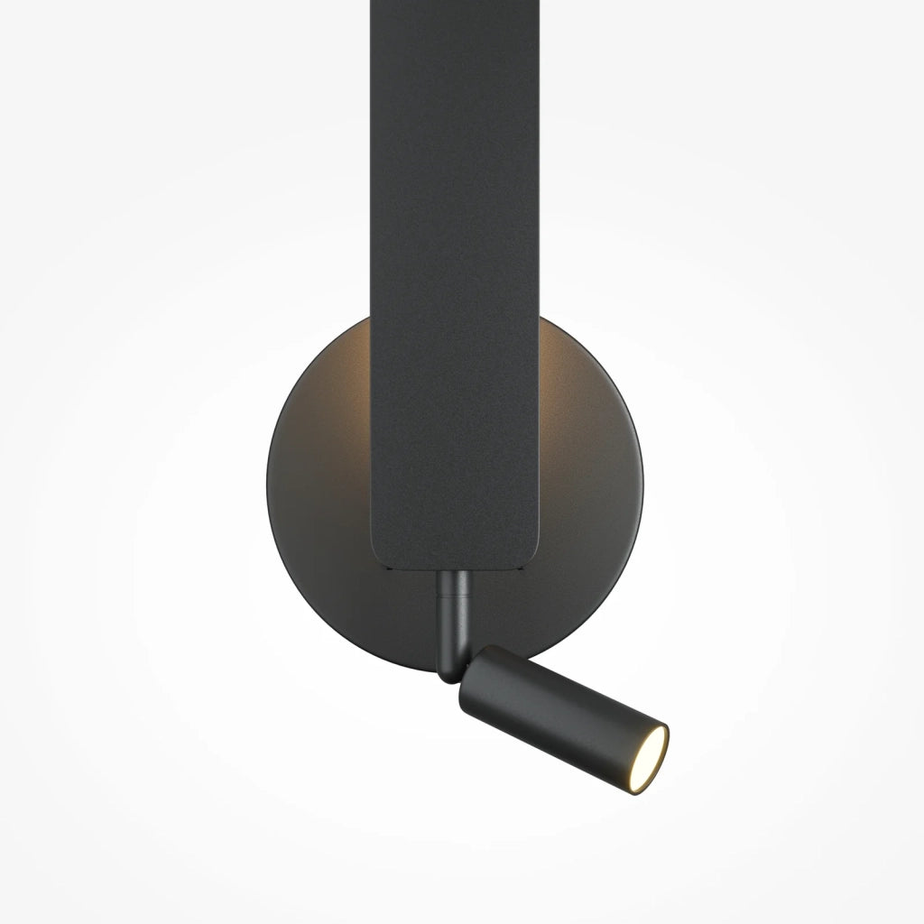Maytoni Applique moderna Combo 2 luci LED integrato nero alluminio