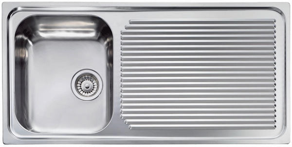 Lavello AURORA 101X50 1 vasca sinistra+ gocciolatoio ACCIAIO INOX 011045.S1.01.2016