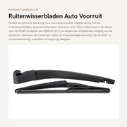 Dischi ottici per autovetture - Qualità eccellente - Dischi posteriori - Armatura del wiper - Gomma flessibile - Compatibile con W245 2005-2011 - Capacità di carico 260 g - Dischi per parabrezza