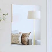 Specchio da parete Rettangolare 50 x 60 cm vetro temperato 42023026