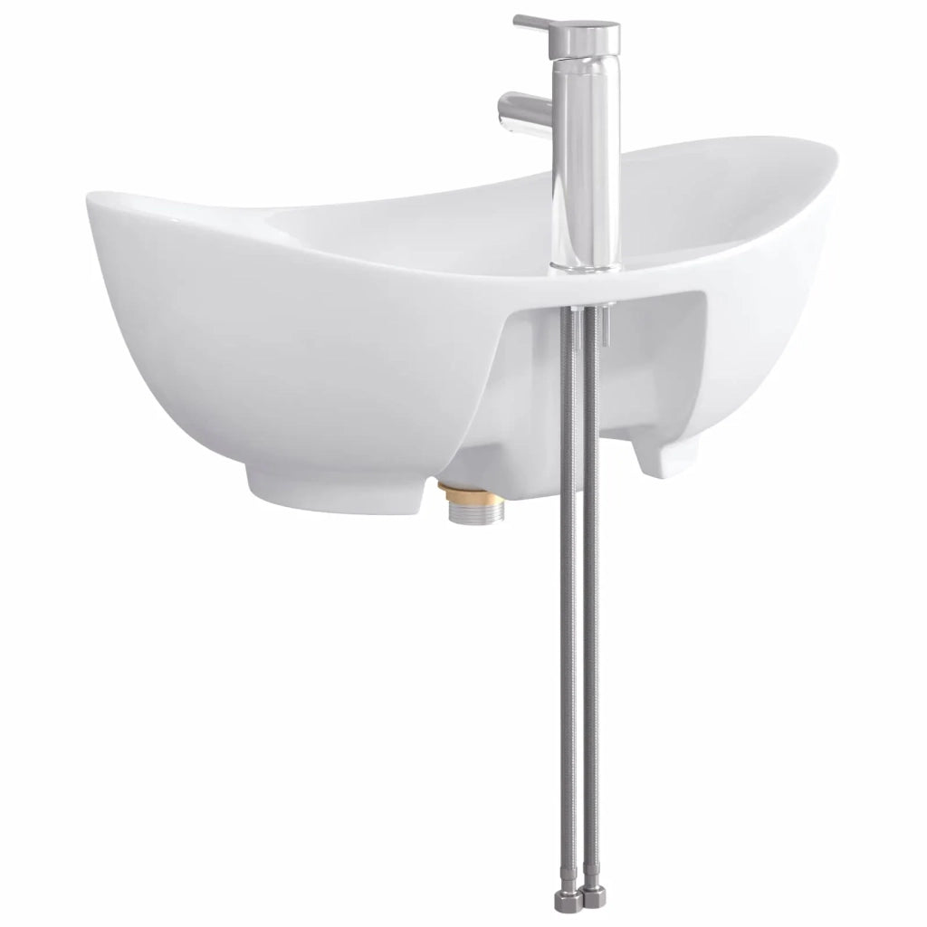 Lavabo da bagno Cromato 59 x 35 x 21 cm Metallo 890218