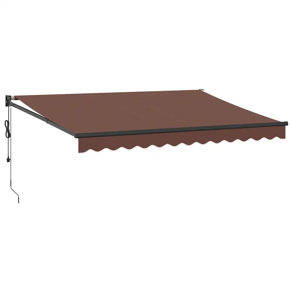 Tenda da Sole Retrattile Automatica Marrone 350x250 cm 3215714