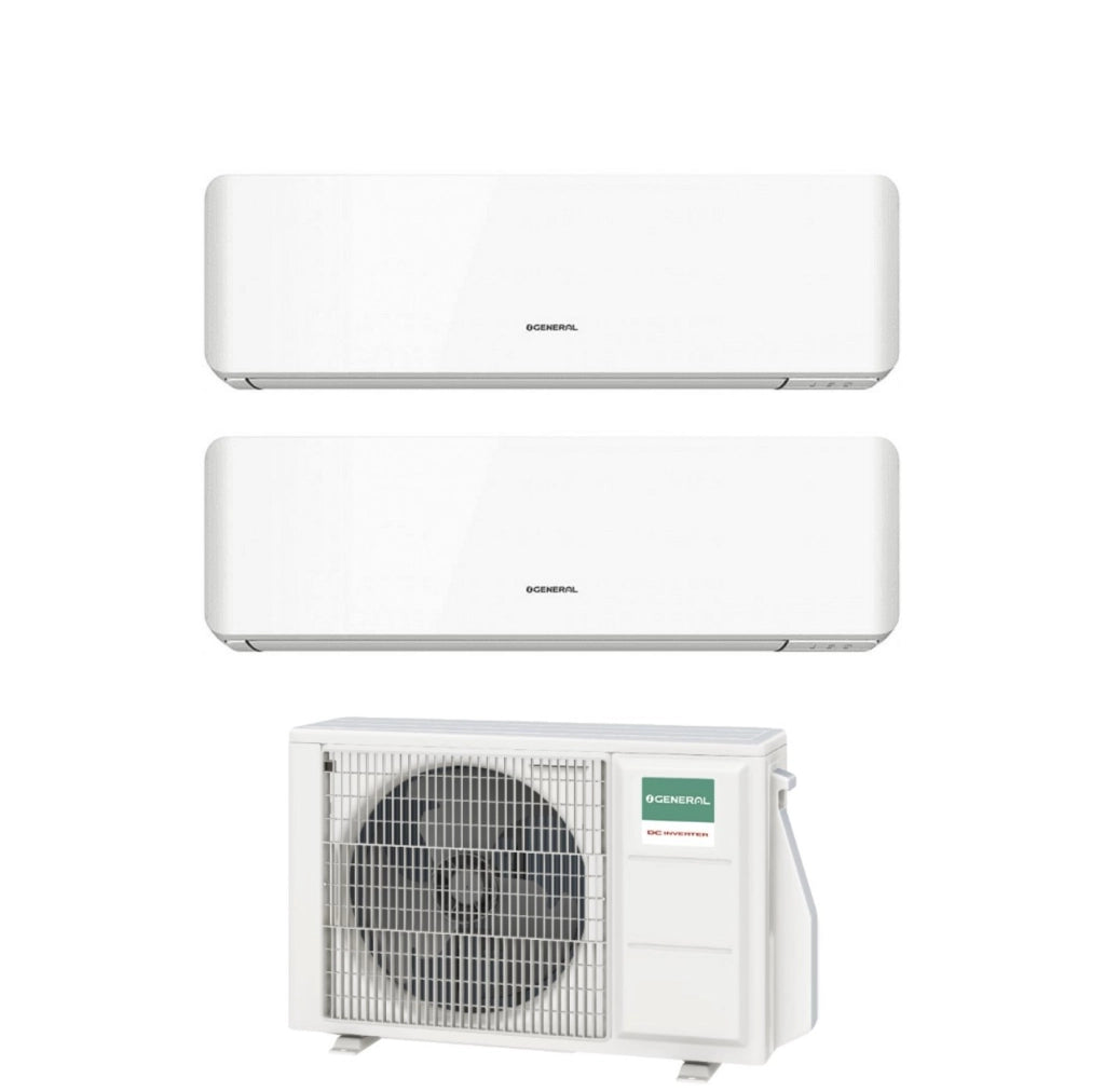 Condizionatore Dual Split General Fujitsu Standard KM 9+9 con AOHG14KBTA2 R-32 Wi-Fi Integrato