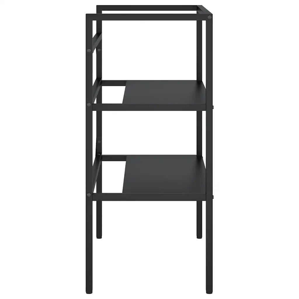 Struttura per Lavabo da Bagno-Mobile per bagno Nera 59x38x83 cm in Ferro