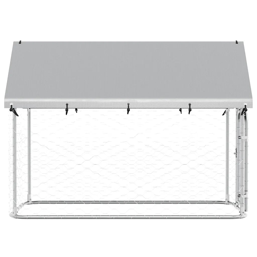 Gabbia per Cani da Esterno con Tetto-Cassa per cani 200x100x150 cm