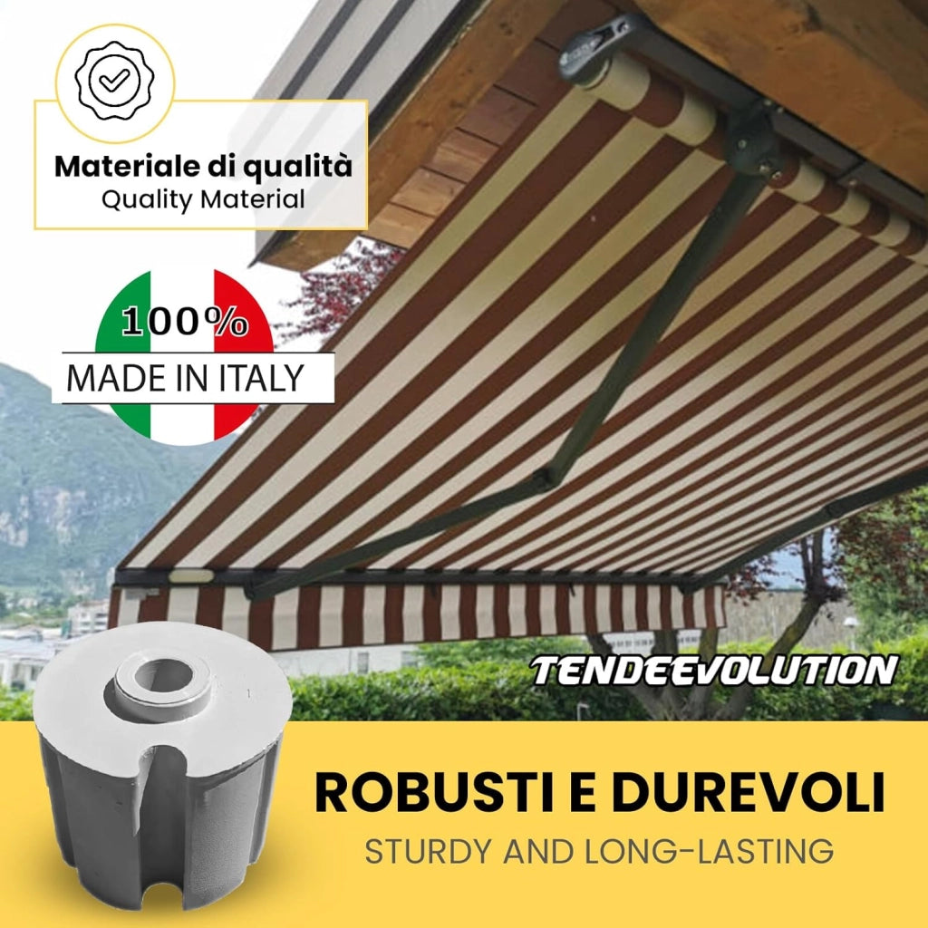 CALOTTA TENDA DA SOLE PER TUBO AVVOLGITORE CON FORO DIAMETRO 60