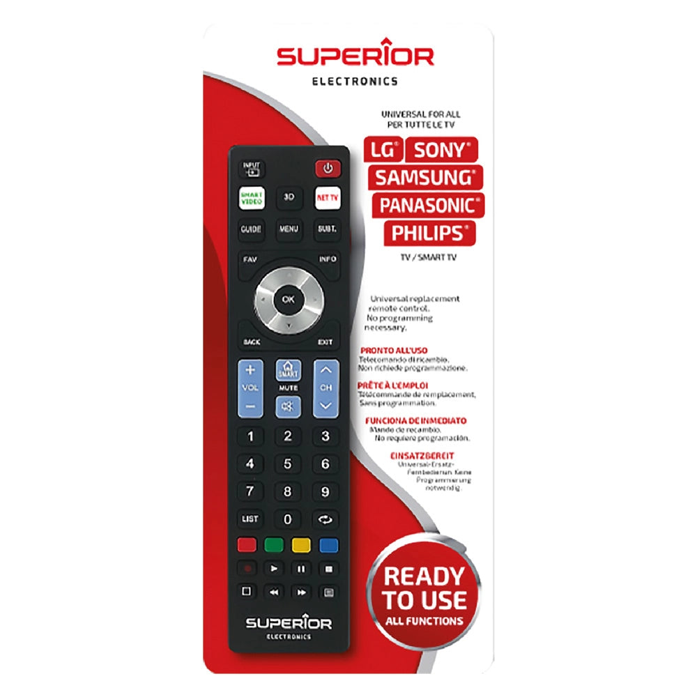TELECOMANDO COMPATIBILE PER TV 'READY 5 SMART REPL tipo universale  - SUPERIOR