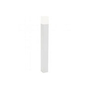 Palo Da Esterno Moderno H80Cm Kube Alluminio E Termoplastica Bianco Led 7W 4000K