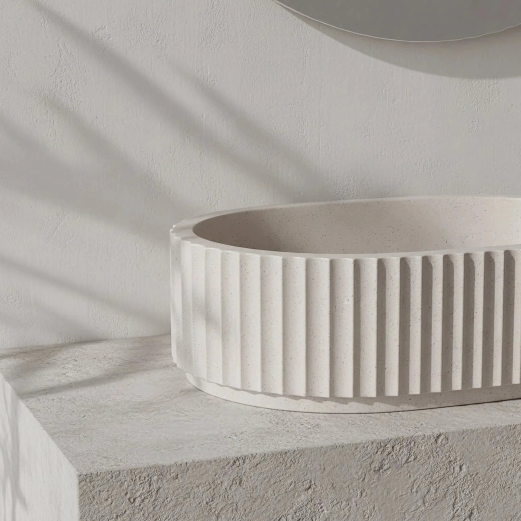 Lavabo Da Appoggio Rea Margaret Beige