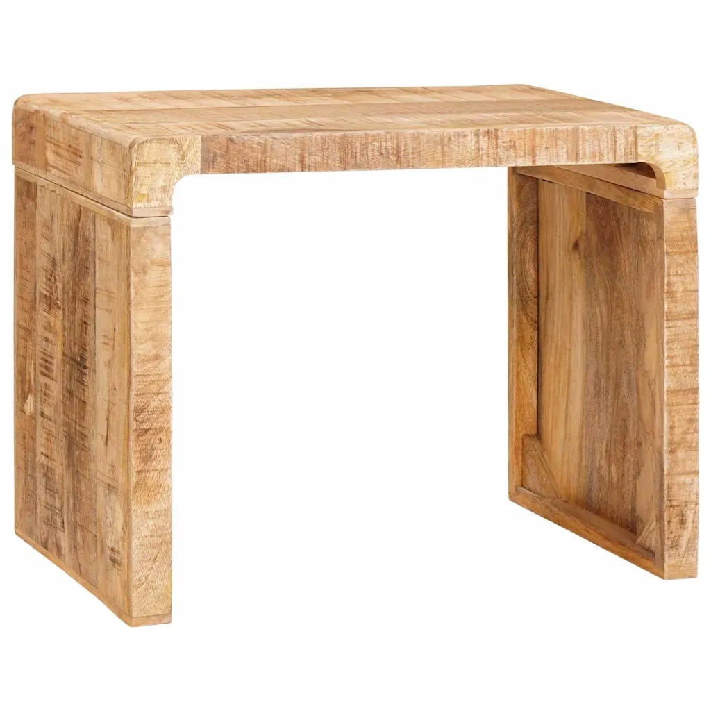 Tavolino-Tavolino da soggiorno-Tavolo Marrone 60 x 35 x 45 cm legno massello di mango
