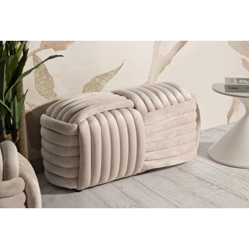 Panca Softy Rosa cm 90x45x45