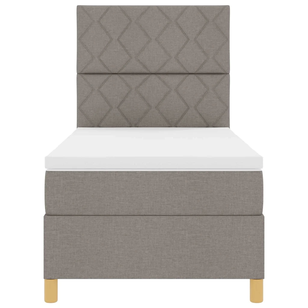 Letto a Sorgente LED con materasso Talpa 90 x 200 cm Tessuto 3343149