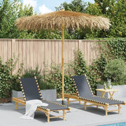 Ombrello Tiki con Baldacchino a Foglia di Banana-Ombrellone da spiaggia 240 cm Bamb¨´