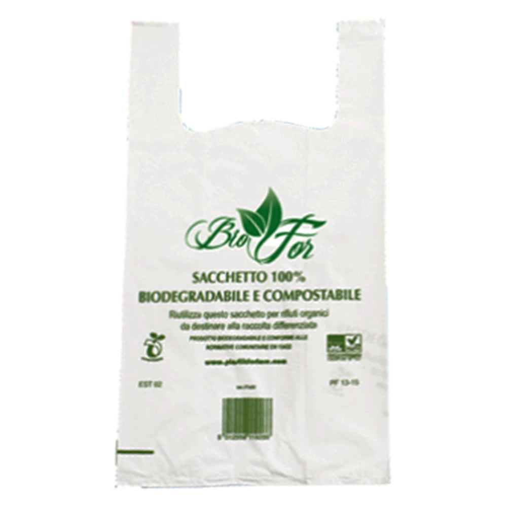 Buste shopper compostabili 30x60 cm - 500 pz