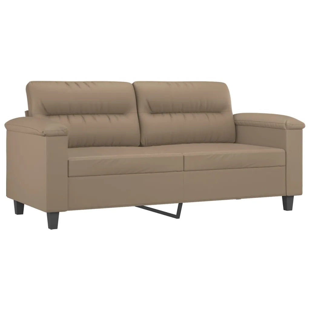 Set di Divani 3 pz con Cuscini cappuccino in Similpelle 3202371