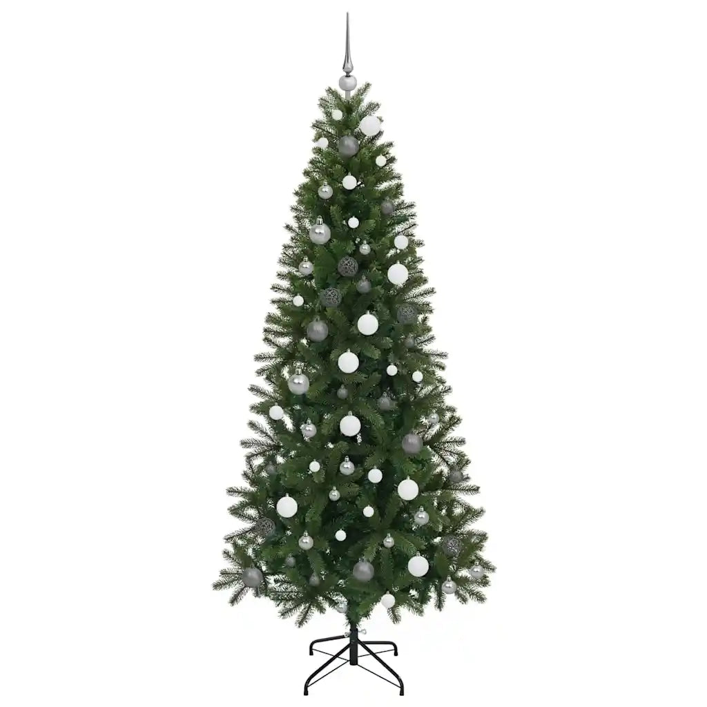 Albero di Natale artificiale con 300 LED Verde 210 cm PE e PVC 3397366
