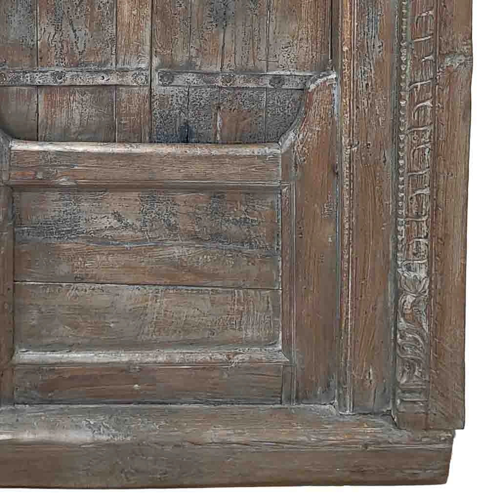 Finestra artigianale in legno marrone 99x11x148h cm