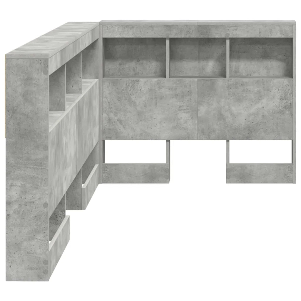 Testata contenitore Grigio cemento 90 cm Legno multistrato 3335520