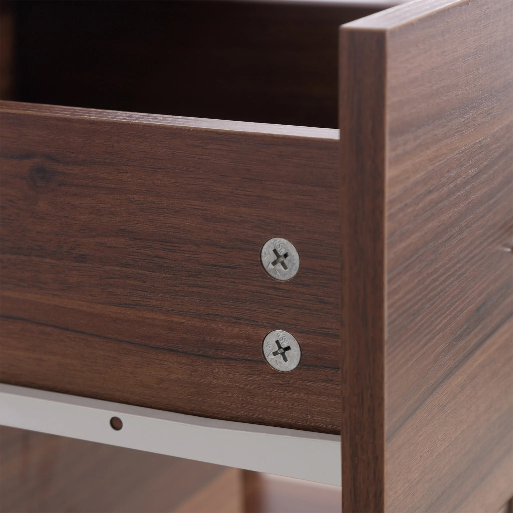 Scrivania con cassetti e ripiani ¨C Xylo ¨C legno 120x50 cm per ufficio e camera