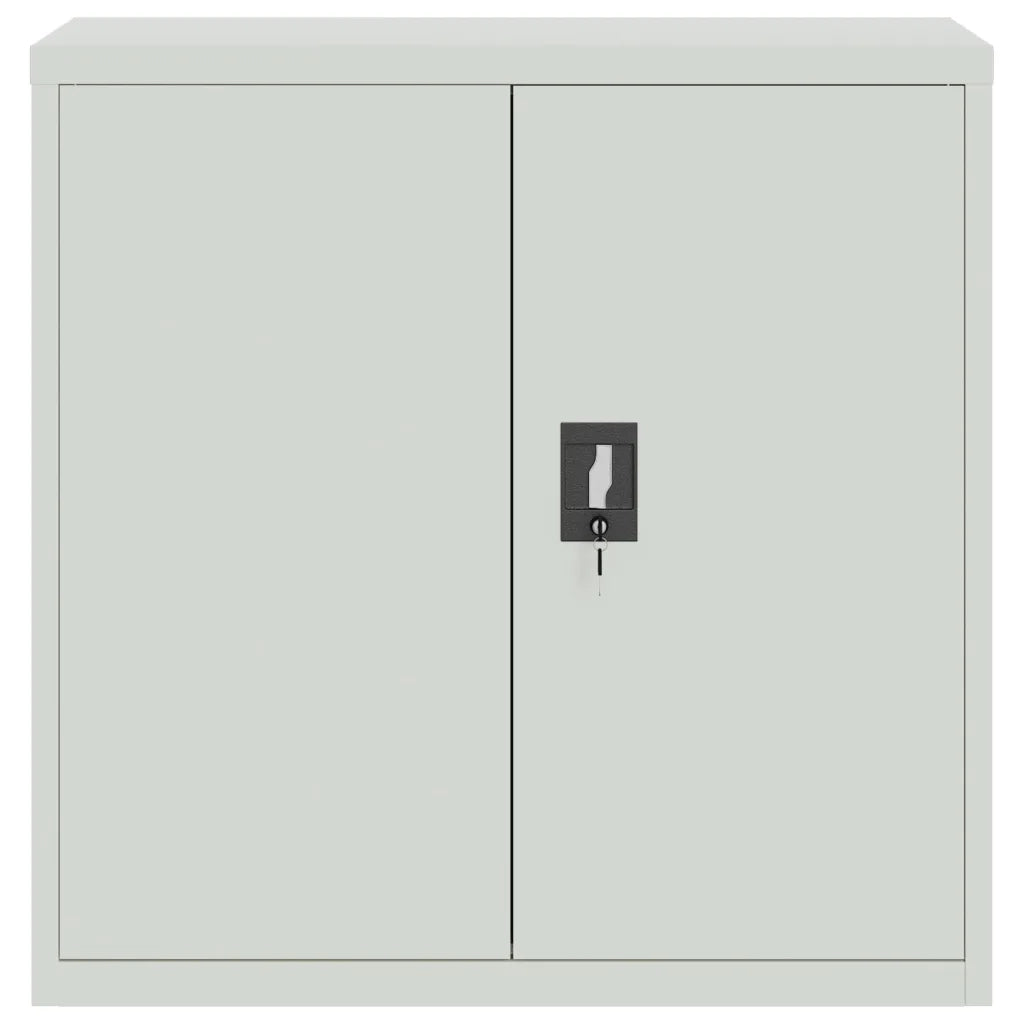 Armadio per Ufficio a 2 Ante 90 cm Grigio in Acciaio 20114