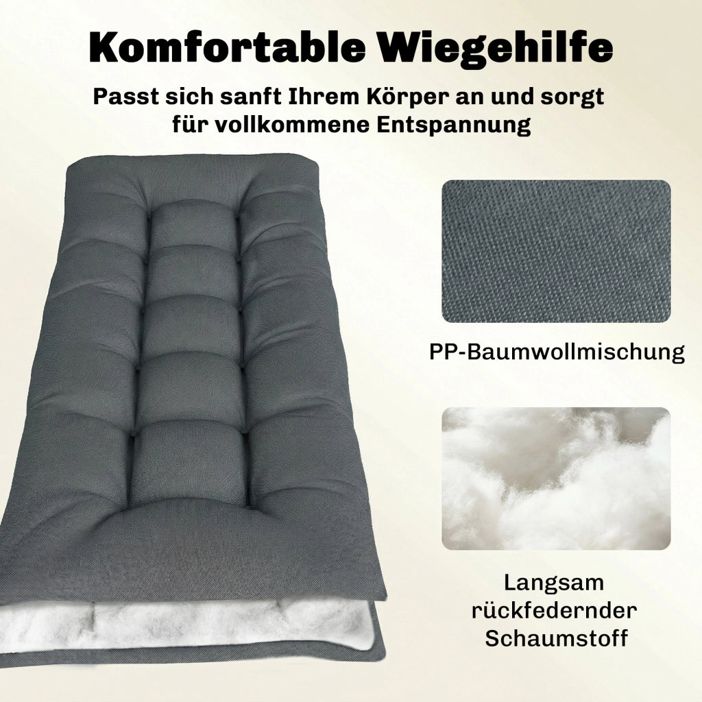 Cuscino per Pallet Amovibile ¨C Minimal ¨C Grigio Scuro 198x65x13cm