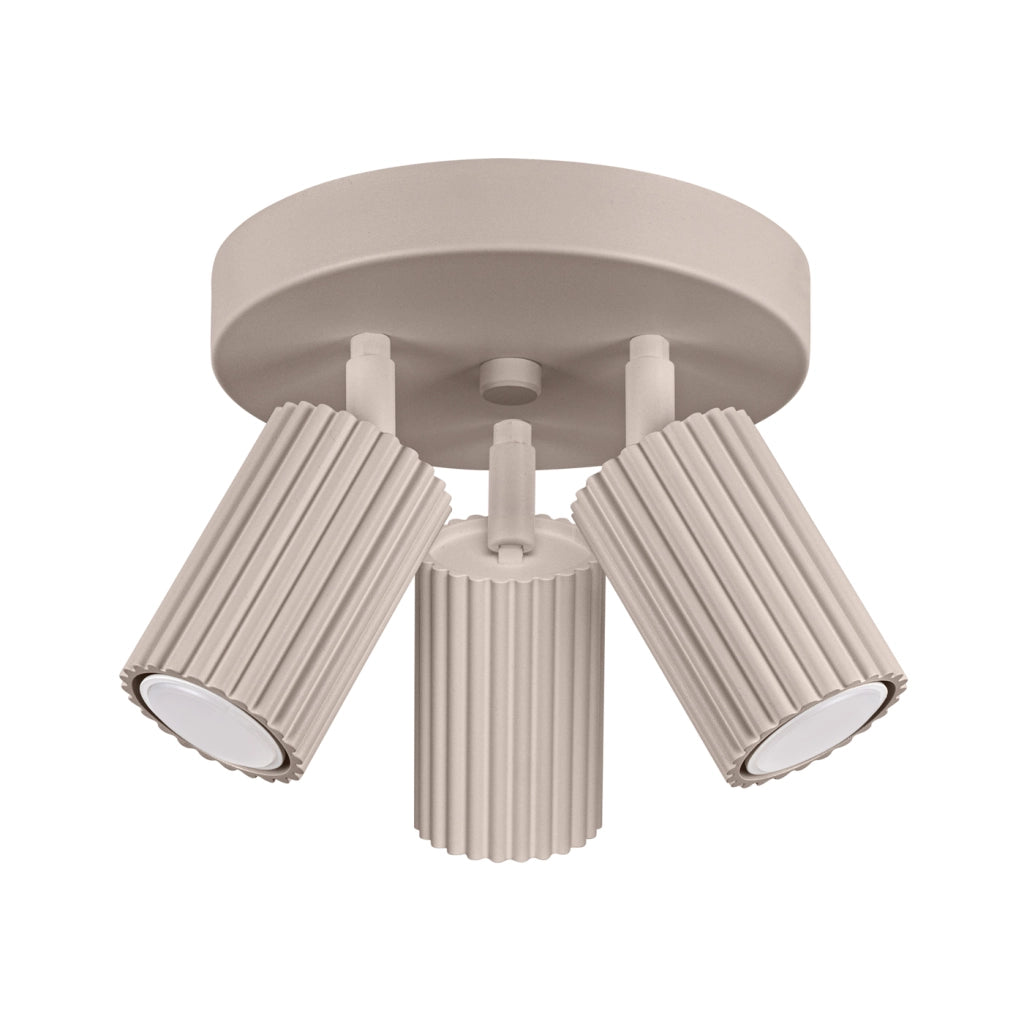 Lampada da soffitto KARBON 3P taupe
