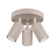 Lampada da soffitto KARBON 3P taupe