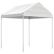 Gazebo con Tetto Bianco 8,92x2,28x2,69 m in Polietilene 3155504