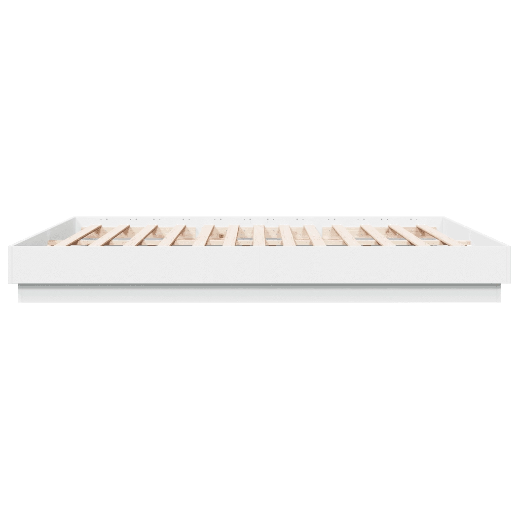 Giroletto con LED senza Materasso Bianco 180x200 cm 3209772