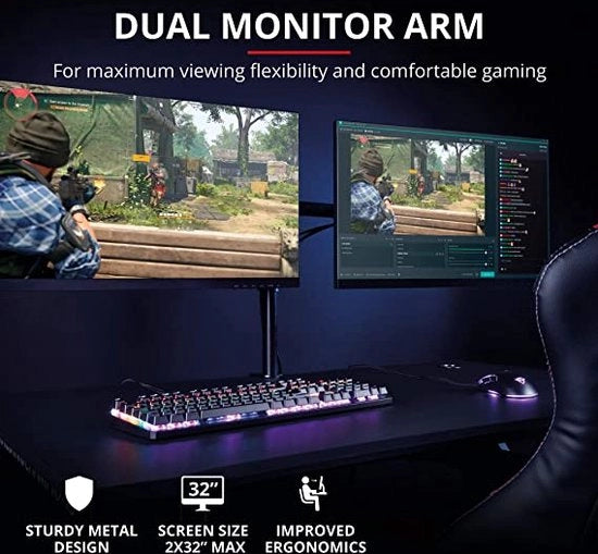 Sostegno per due monitor
