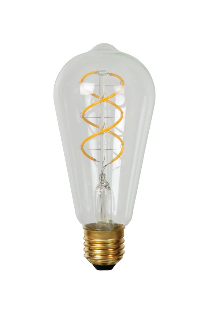 Lampadina LED filamento E27 ovale trasparente Lucide