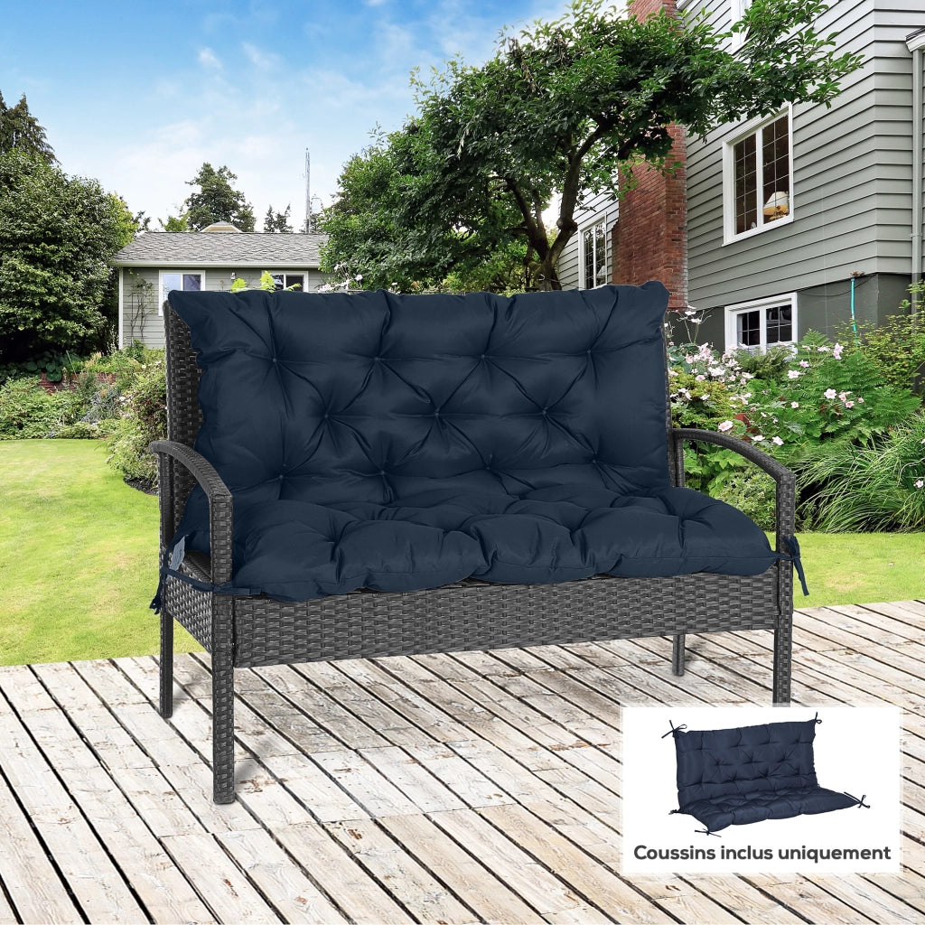 Cuscino per divano da esterno ¨C Minimal ¨C blu scuro 100x98x8 cm