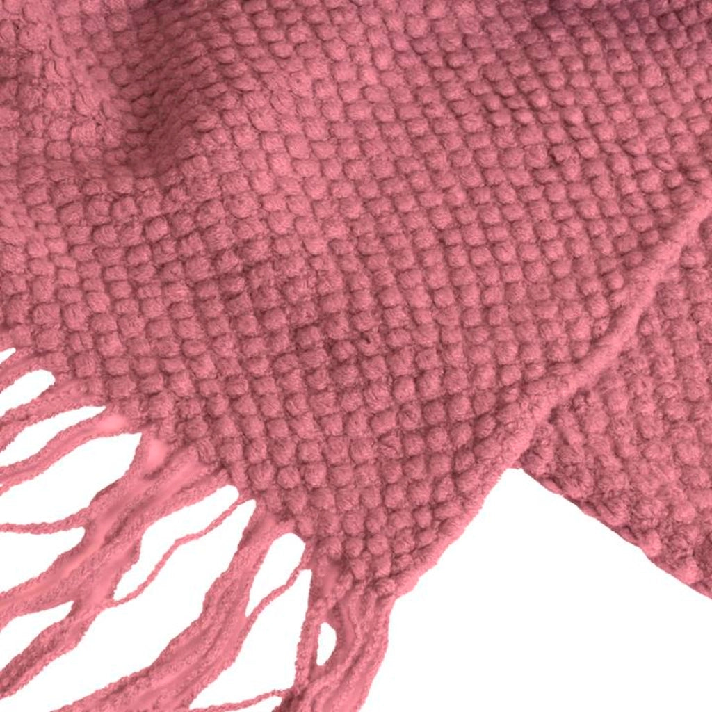 Coperta plaid rosa lampone 130x170cm DENARLA