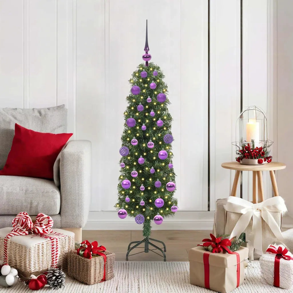 Albero di Natale artificiale con 150 LED Verde 120 cm 3394927