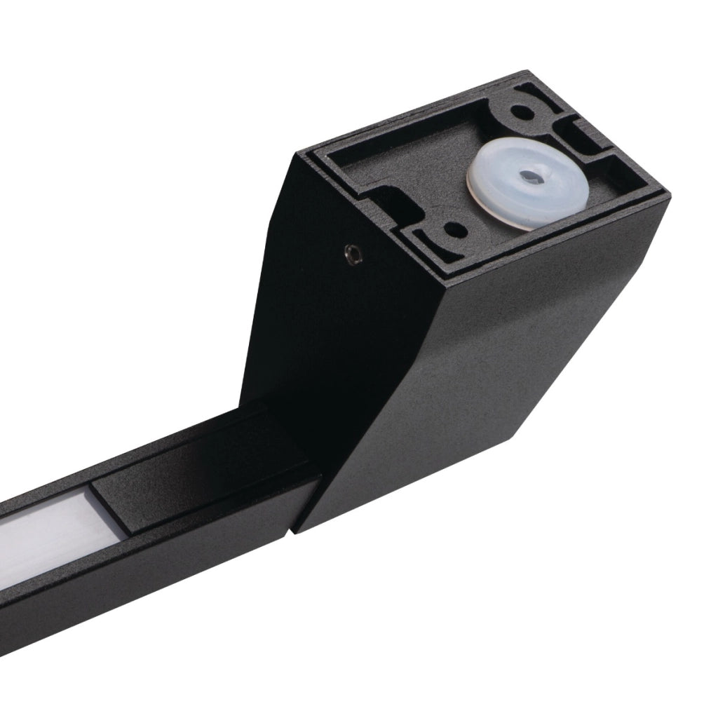 Applique esterna lineare nera 60cm LED 8W 4000K IP54