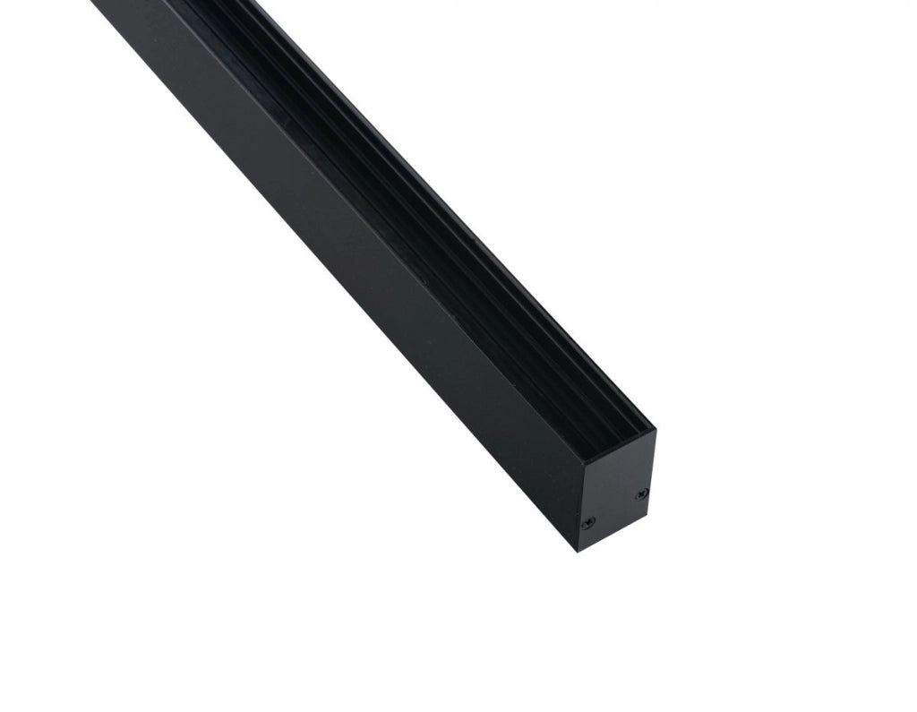 BINARIO DAVINCI NERO A SOFFITTO/SOSPENSIONE 200X4 2X2 6CM