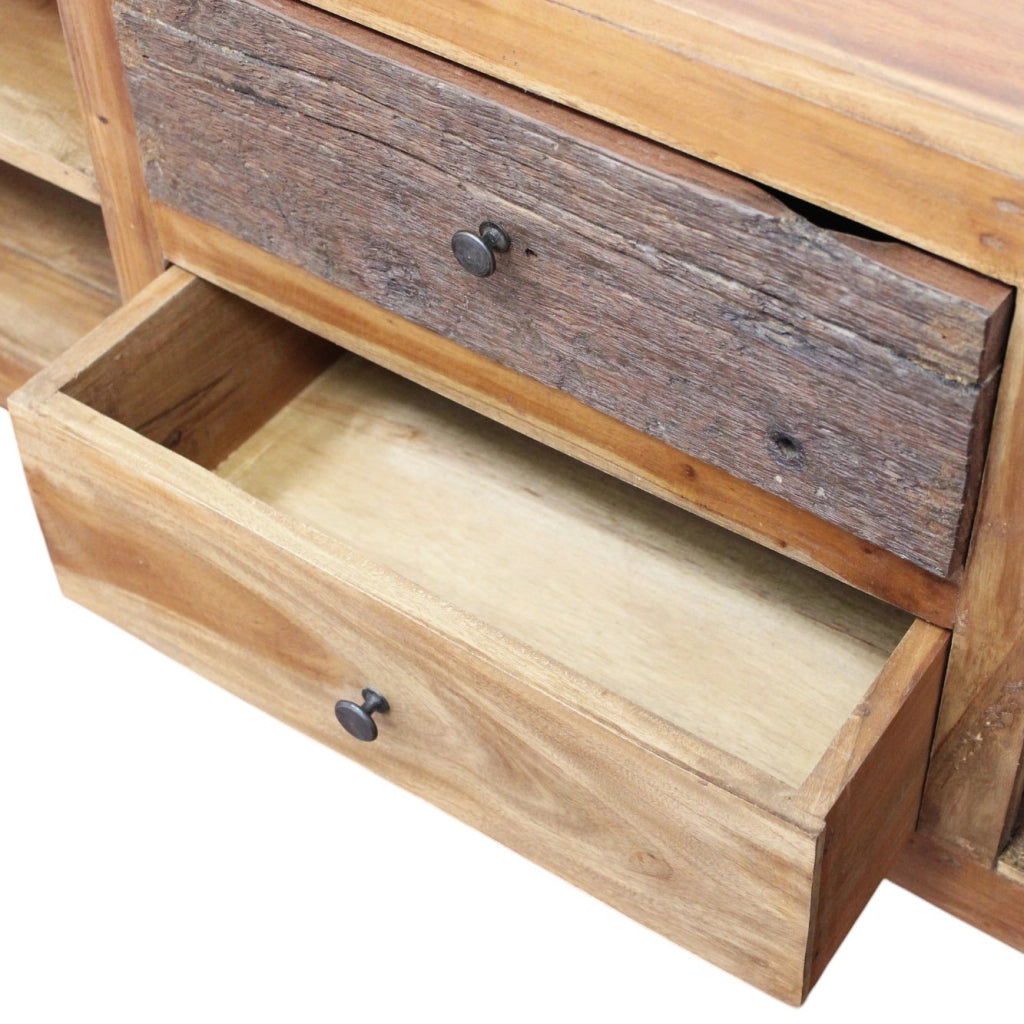 Mobile porta TV in legno rustico - DAMOCLES