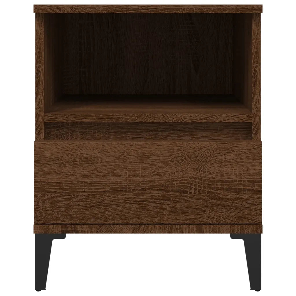 Comodino Rovere Marrone 40x35x50 cm