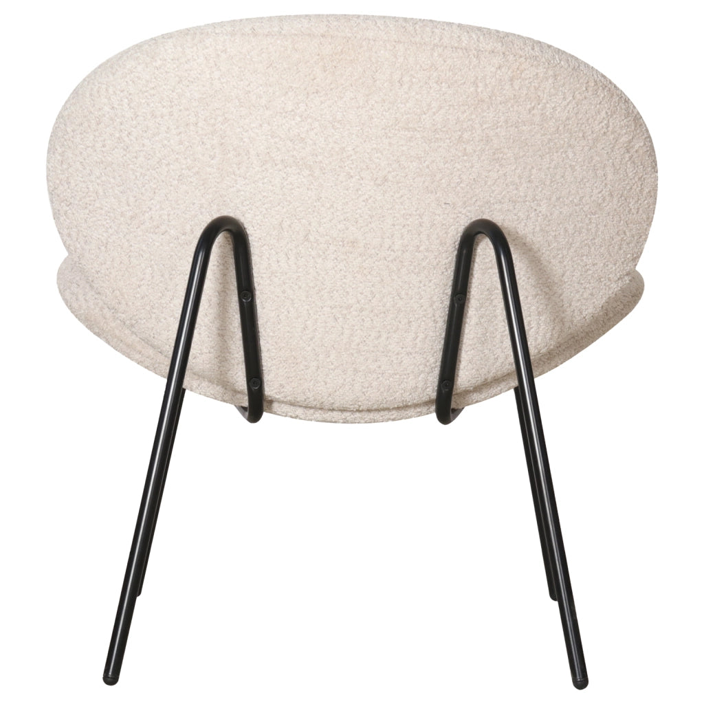 Poltrona SACHA in tessuto screziato beige
