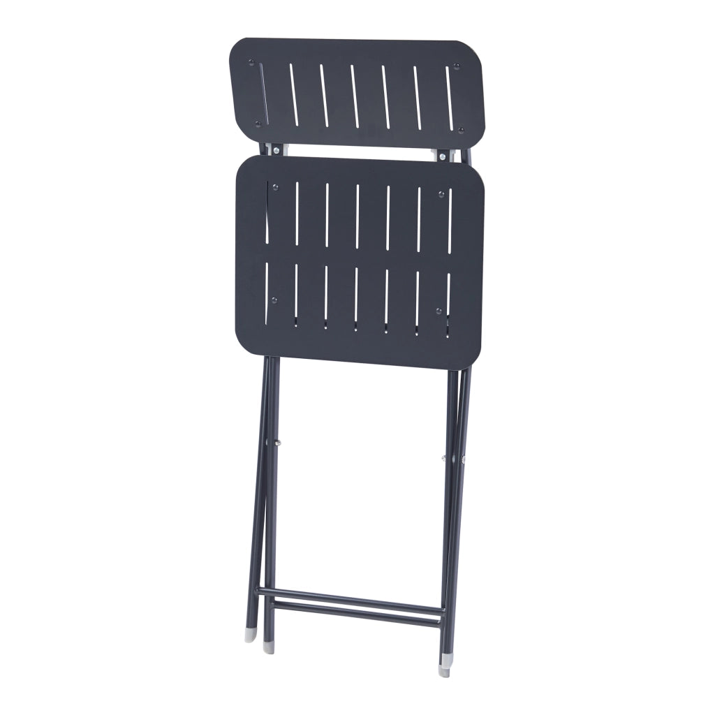 Set Sande di 2 Sedie Pieghevoli - Nero [en.casa]