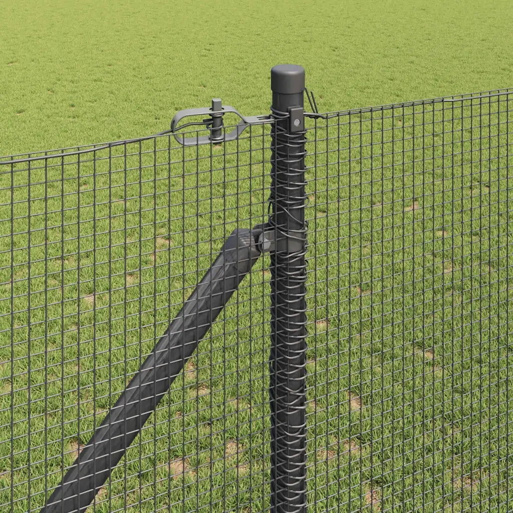 Recinzione da Giardino | Recinzione in rete saldata con punte Acciaio e PVC Grigio Rete