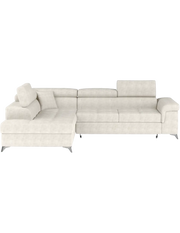 Divano angolare convertibile PALAZZO 4 posti beige – angolo sinistro con baule