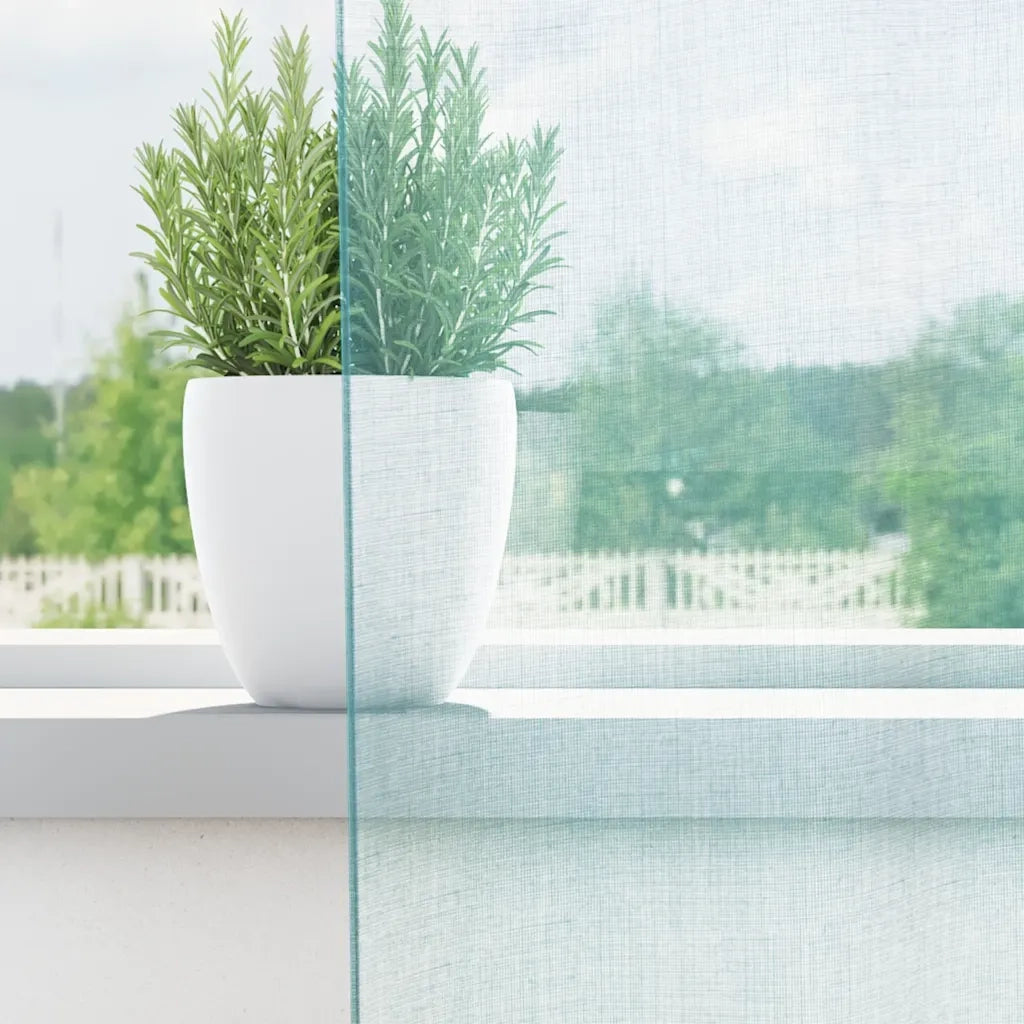Tende in Voile con Passanti 2 pz Turchese 140x175 cm