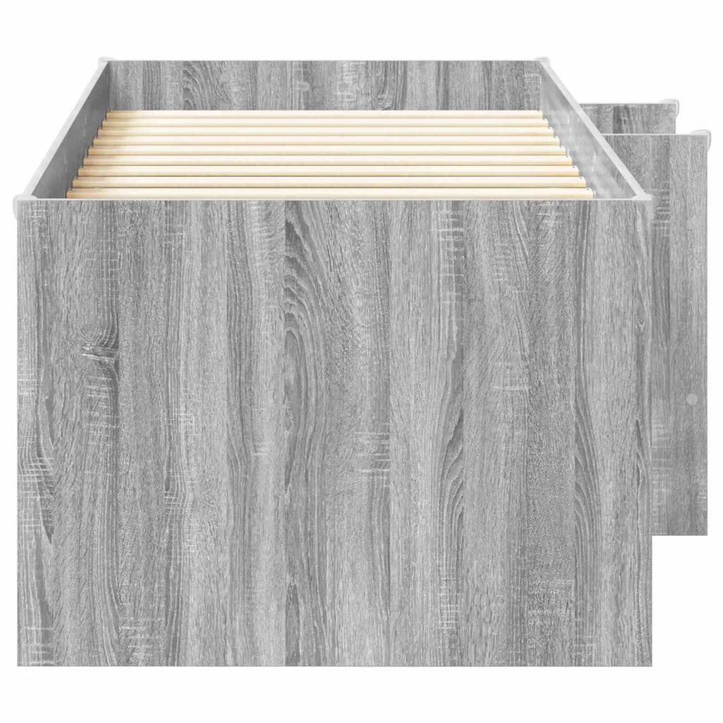 Letto Alto per Bambini | Letto Infantile | Lettino 2 pcs Sonoma grigio Legno ingegnerizzato