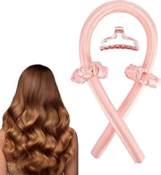Curlatore Senza Calore - Fascia per Capelli con Effetto Crocchia senza Uso di Calore - Incluso Clip per Capelli e Scrunchies - Ideale per l'Utilizzo Notturno