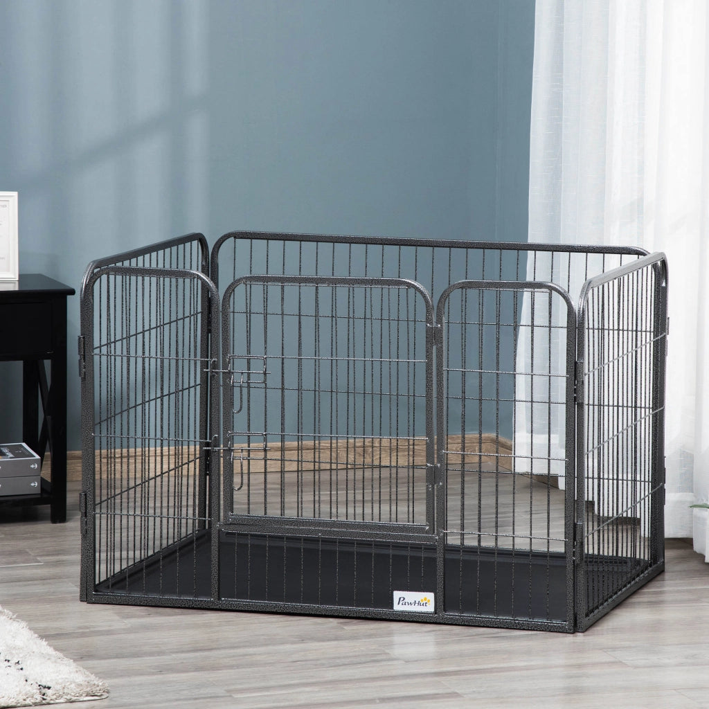 Recinto per cani ¨C Minimal ¨C grigio metallo 109x74x71 cm